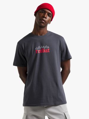 Redbat Men's Charcoal Graphic T-Shirt