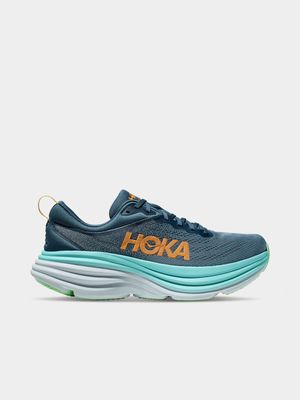 Mens Hoka Bondi 8 Teal/Blue Running Shoes