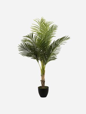 Medium Faux Palm Tree In Plastic Pot