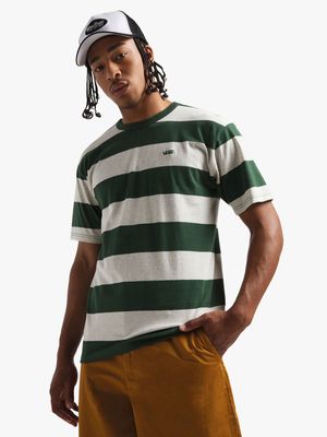 Vans Men's ComfyCush Green Stripe T-Shirt