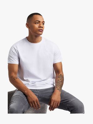 Men's fabiani Collezione Embroidered Crest White T-Shirt
