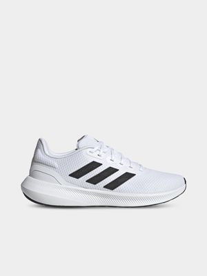 Mens adidas Runfalcon 3.0 White/Grey Running Shoes
