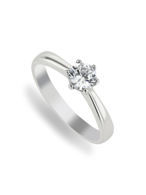 White Gold & 0.50ct Diamond Solitaire Ring