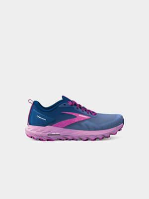 Womens Brooks Cascadia 17 Navy/Purple/Violet Trail Running Shoes