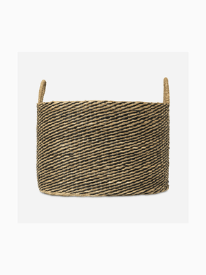 Basket Seagrass Oval Medium 44 X 31 X 30/39Cm