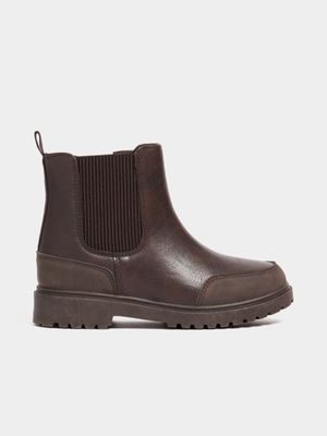Younger Boy's Brown Chelsea Boots