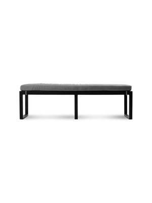 Malaga Bench/Coffee table 220cm Black Including Cushion