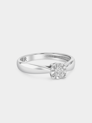 White Gold 0.14ct Diamond Solitaire Ring