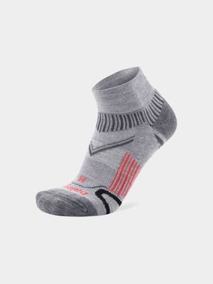 Balega Quarter Mid Grey Socks