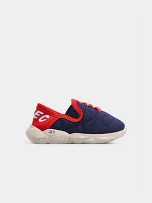 Junior Infant Geo Lite Navy/Red Shoes