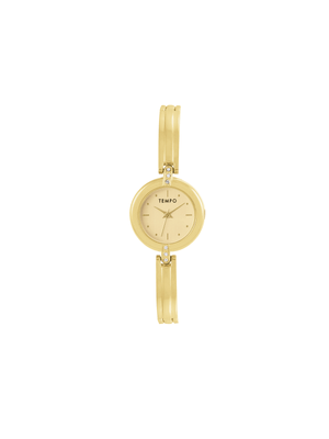 Tempo Ladies Gold Tone Round Dial Bracelet Watch