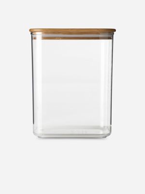 Simply Stored Canister Rectangular With Bamboo lid 2.7L