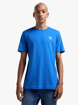 adidas Originals Men's Trefoil Essentials Blue T-shirt