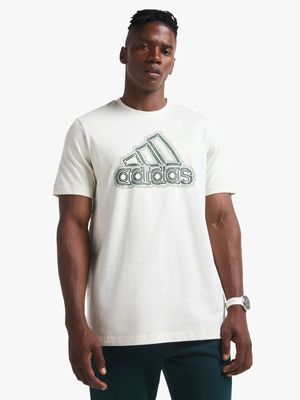 Mens adidas Growth Badge Of Sport White Tee