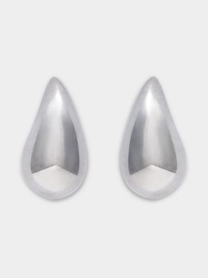 Women's Silver Tear Drop Earrings