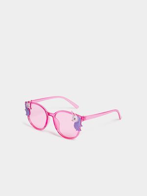 Girl's Pink Unicorn Sunglasses