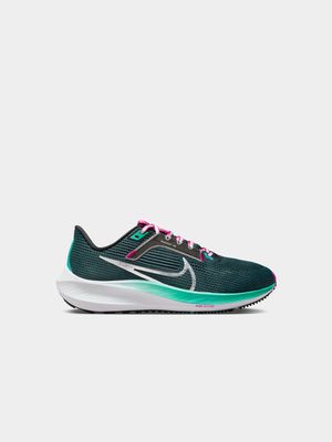 Womens Nike Air Zoom Pegasus 40 Deep Jungle/Metallic Silver Running Shoes