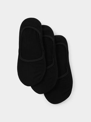 Ts Invisible Non-Slip Black 3-Pack Socks
