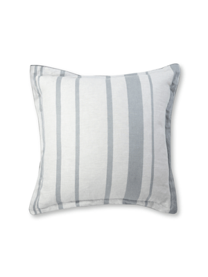 scatter cushion twill stripe white/light blue 60x60