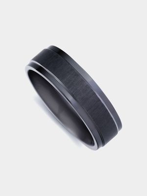 Zirconium Textured Ring