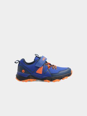 Junior Grade-School Hi-Tec Geo Trail Blue/Orange Shoes