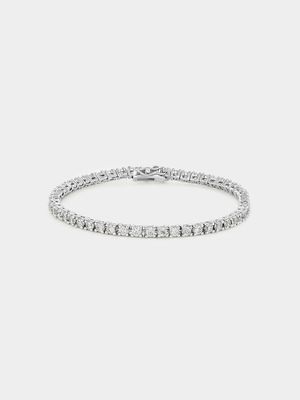 Sterling Silver Cubic Zirconia Women’s Classic Tennis Bracelet