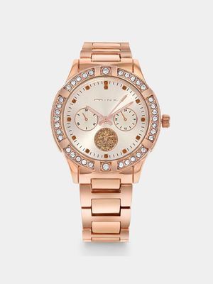 Minx Women’s Rose Plated Blush Dial Bracelet Watch