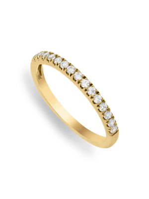 Yellow Gold Halo Sparkle Women's Band