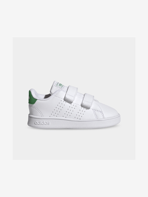 Junior Infant adidas Advantage White/Green Sneakers