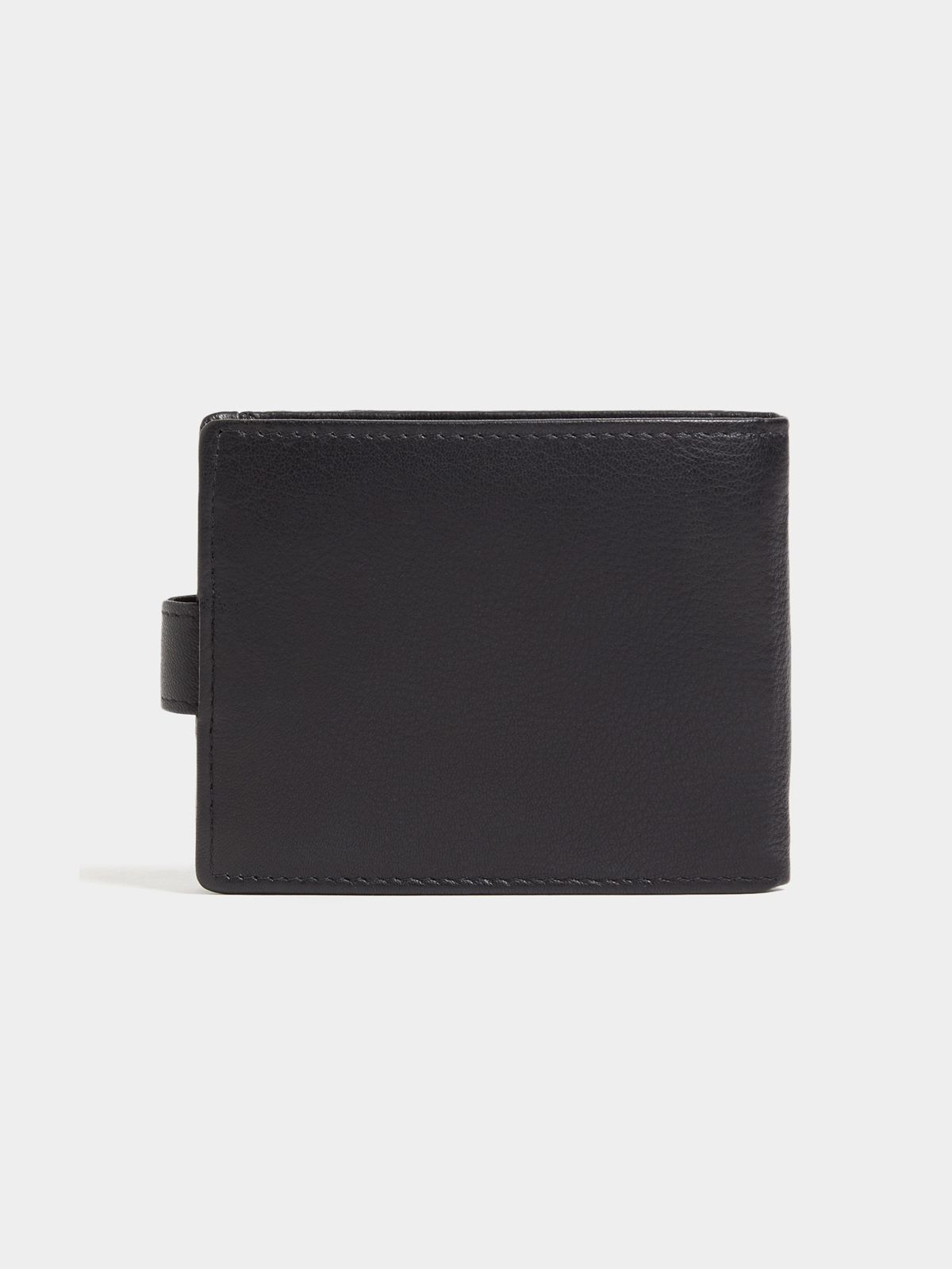 Men's Fabiani Leather Wallet & Key Ring Black Set - Bash.com