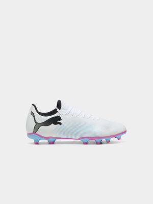 Mens Puma Future 7 Play FG White/Pink Boots