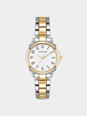 Anne Klein Silver & Gold Plated Bracelet Watch