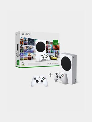 Xbox Series S 512GB White Console with Game Pass and Robot White Controller