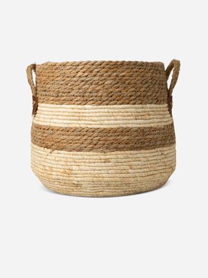 Seagrass & Maize Basket Neutral 31 x 36cm
