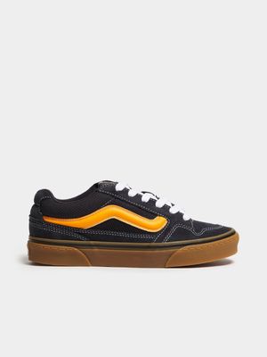 Men's Vans Caldrone  SD Charcoal/Yellow Sneaker