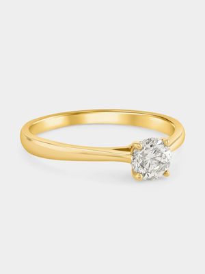 Yellow Gold 0.50ct Diamond Solitaire Ring