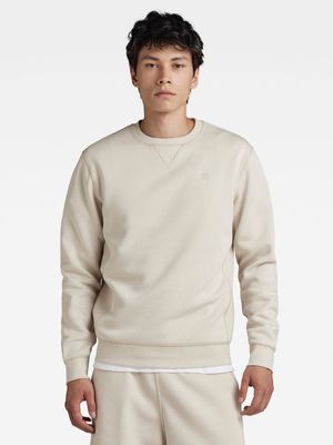 G-Star Men's Premium Core Beige Sweater