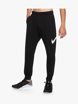 Men's Nike Dri-Fit Black Taper Swoosh Pants
