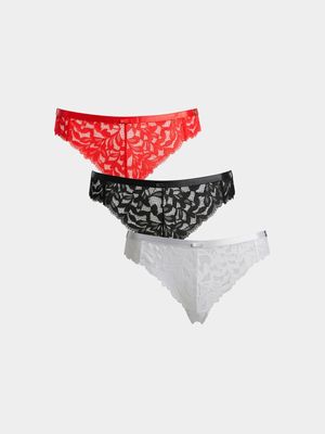 3 Pack Lace G-string