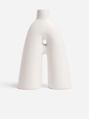Jet Home White Organis Arch Vase