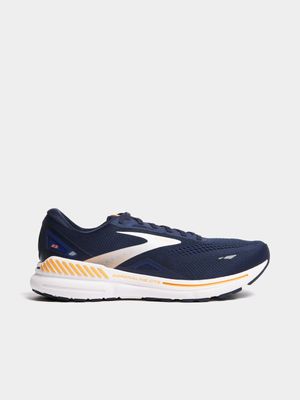 Mens Brooks Adrenaline GTS 23 Navy/Orange Running Shoes