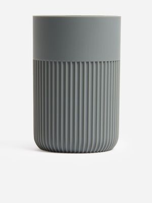 Jet Home Charcoal Ribbed Tumbler