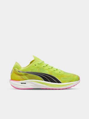 Womens Puma Liberate Nitro 2 Psychedelic Rush Lime/Black Running Shoes