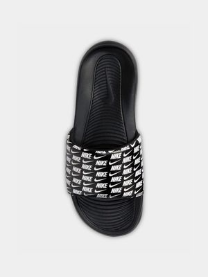 Mens Nike Victori One Logo Black/White Slides