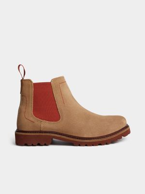 Men's Hi-Tec Expedition Chelsea Sand/Red Boot