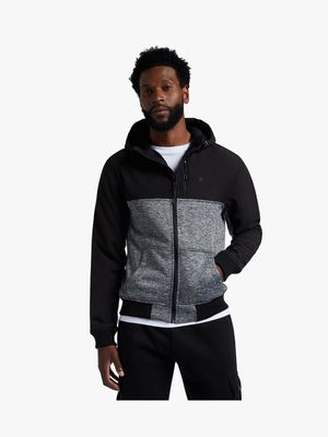 Mens TS Fority Fur Bonded Black/Grey Knit Jacket