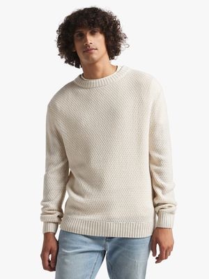 Men's Stone Cable Knit Jersey