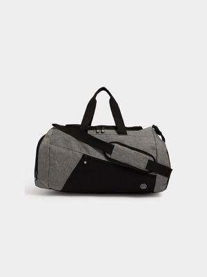 Ts Grey Melange/Black Medium Panelled Togbag