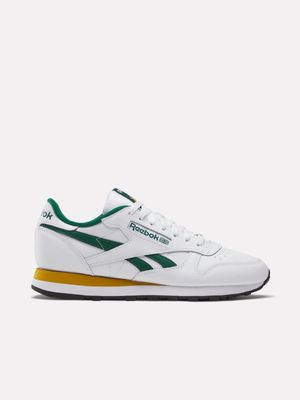 Reebok Men's Classic Leather White/Green Sneaker