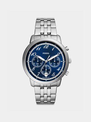 Fossil Neutra Navy Dial Stainless Steel Chronograph Bracelet Watch